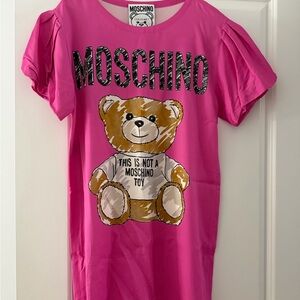 Moschino Pink Teddy Bear Tshirt/dress